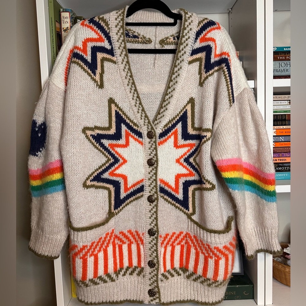 Commense Multicolor Patterned Cardigan